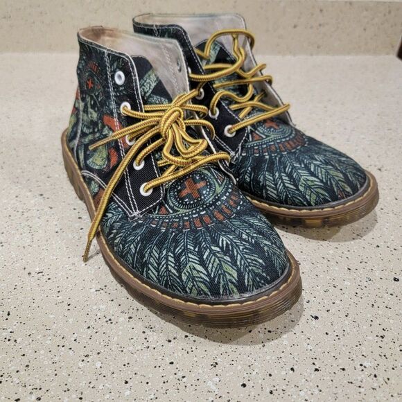 Rare First Dance Men’s Shoes Boots Skull Cherokee Indian Size 40 EU 7 US - Picture 3 of 8